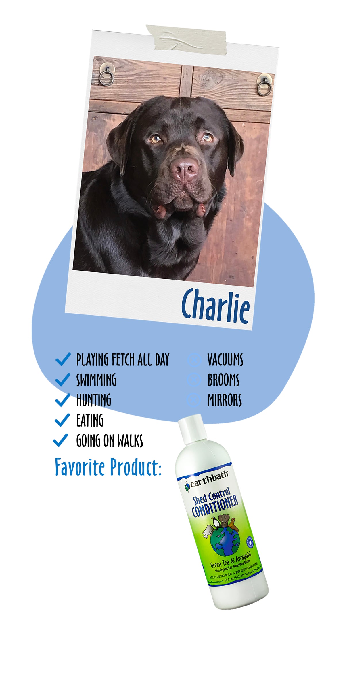 Charlies loves Shed Control Conditioner