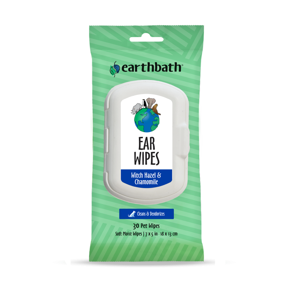 Ear Wipes for Pets Cleans Deodorizes earthbath