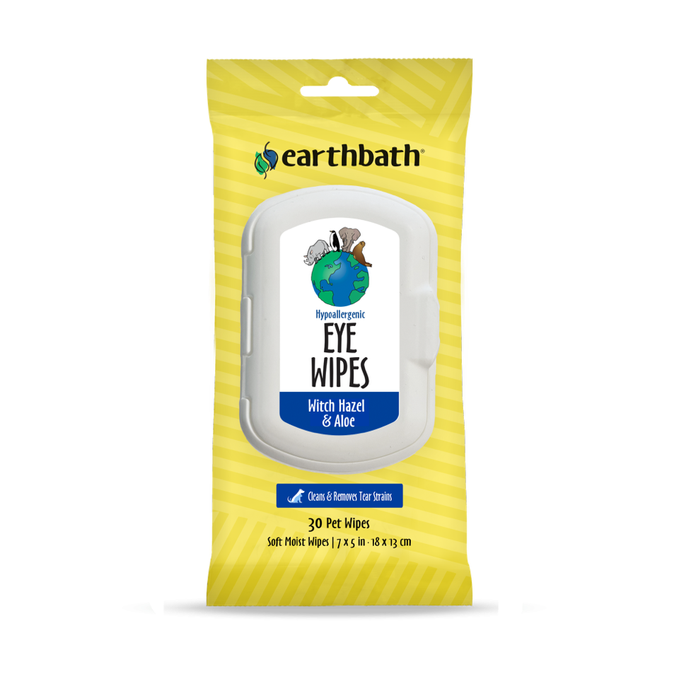 Hypoallergenic Pet Eye Wipes Remove Tear Stains earthbath