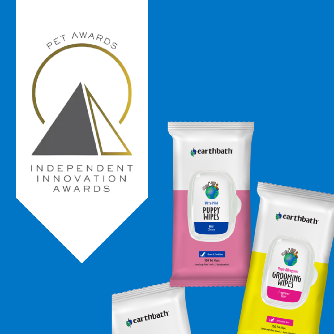 earthbath® Plant-Based Grooming Wipes Awarded  ‘Grooming Product of The Year’ by Pet Independent Innovation