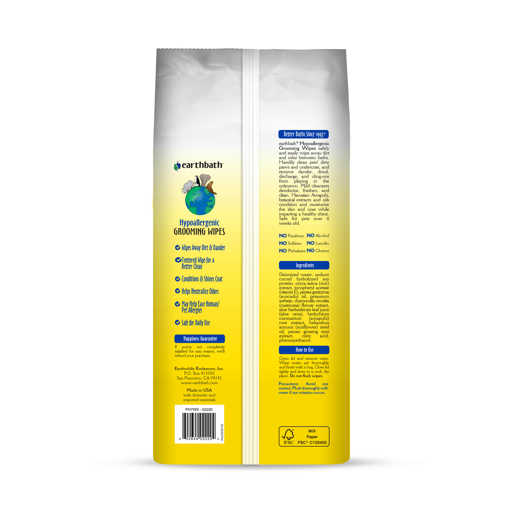 Earthbath hypoallergenic wipes 2025