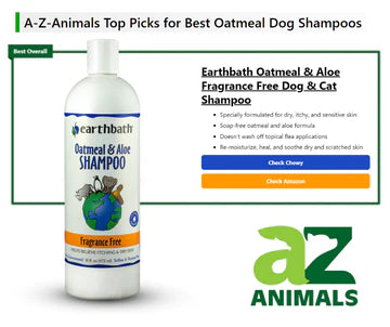A-Z Animals Blog : Top Picks for Best Oatmeal Dog Shampoos : Oatmeal & Aloe Fragrance Free Shampoo