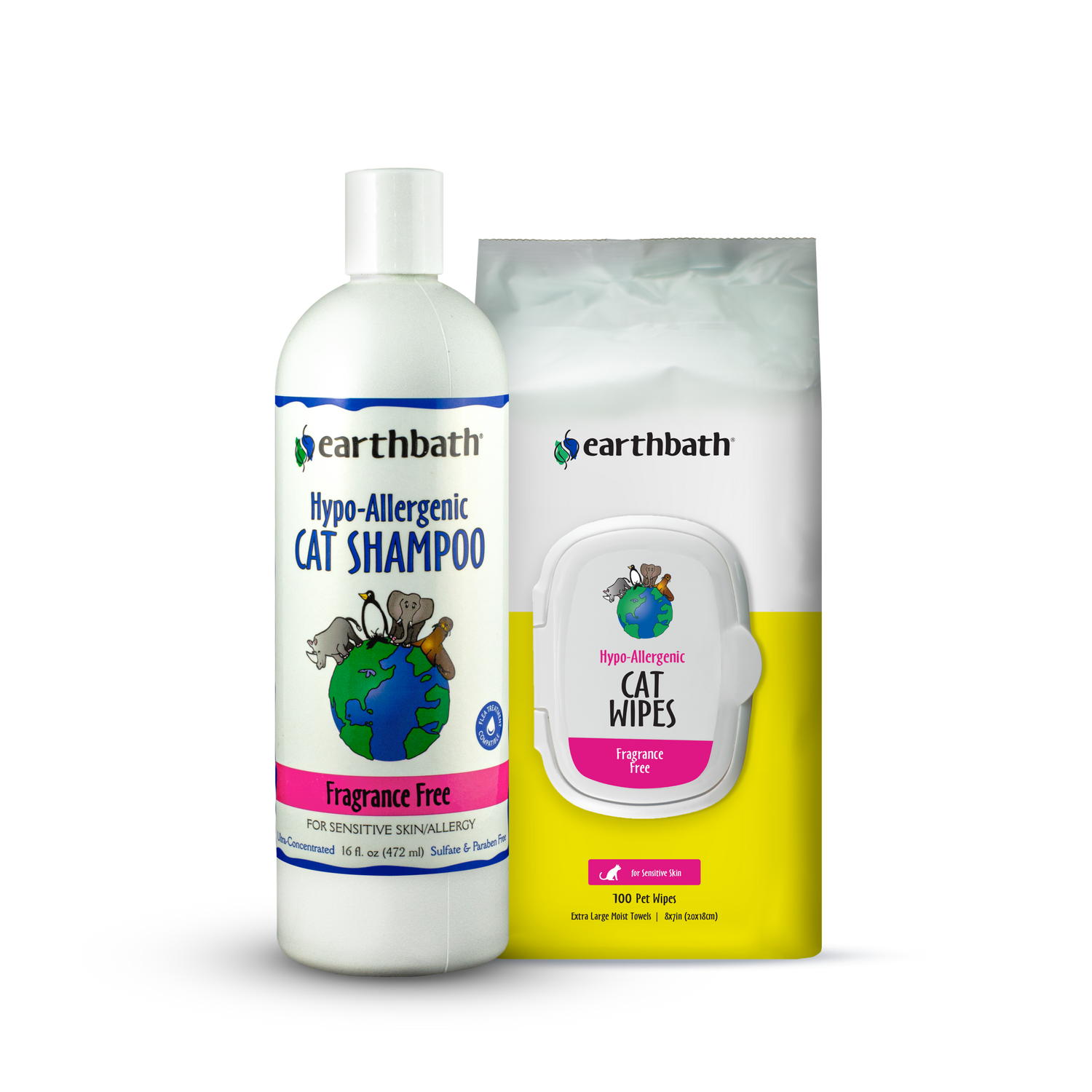Picture of Sensitive Skin Duo Set for Cats | earthbath®