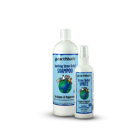 earthbath® Soothing Stress Relief Grooming Set, Eucalyptus & Peppermint, Promotes Relaxation & Stress Relief, Made in USA