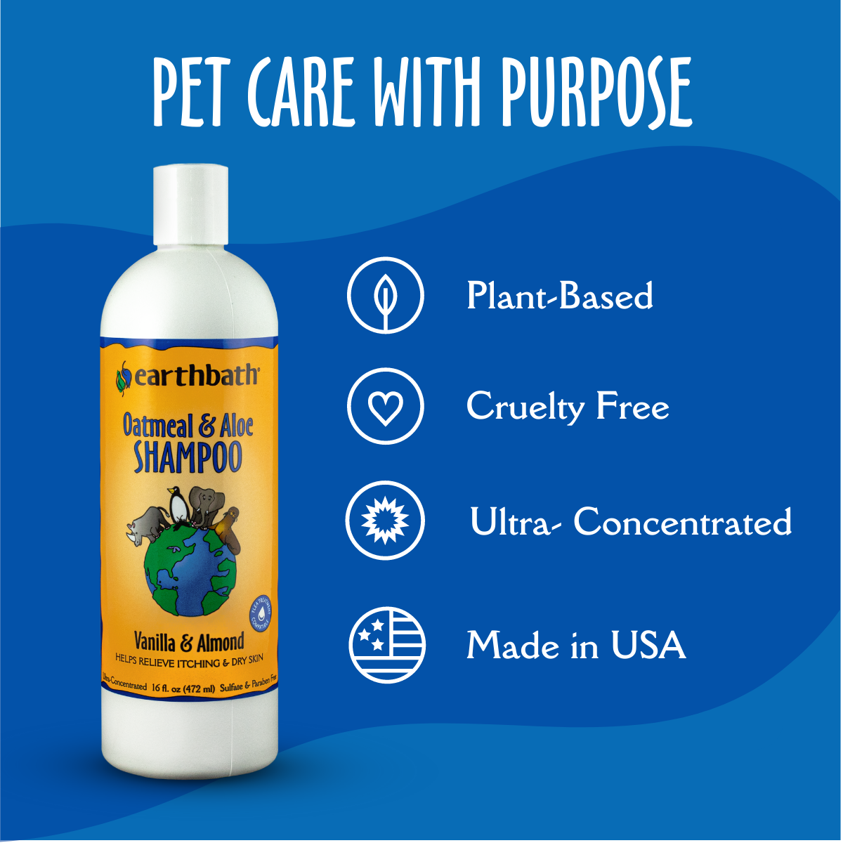 Oatmeal Aloe Dog Shampoo For Itchy Dry Skin earthbath