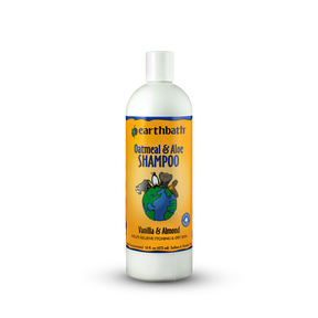 earthbath® Oatmeal & Aloe Shampoo, Vanilla & Almond, Helps Relieve Itchy Dry Skin, Made in USA, 16 oz