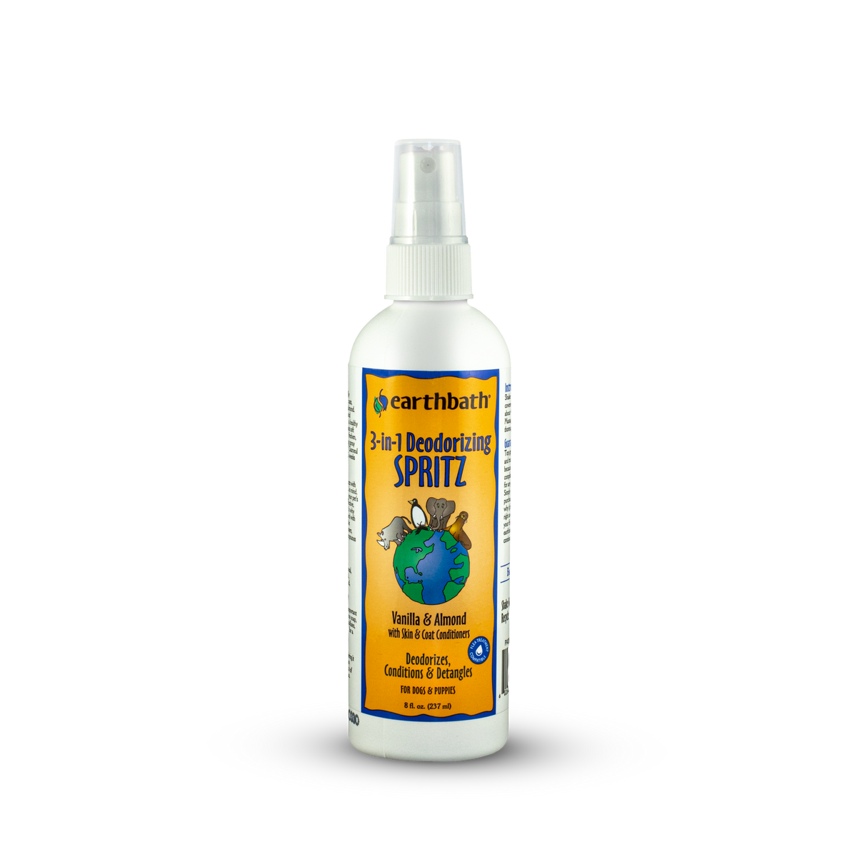 Vanilla Almond Dog Spray Conditions Detangles earthbath