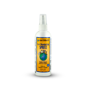 earthbath® 3-in-1 Deodorizing Spritz, Vanilla Almond with Skin & Coat Conditioners, Made in USA, 8 oz pump spray