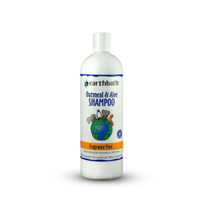 earthbath® Oatmeal & Aloe Shampoo, Fragrance Free, Helps Relieve Itchy Dry Skin, Made in USA, 16 oz