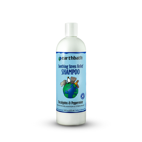 earthbath® Soothing Stress Relief Shampoo, Eucalyptus & Peppermint, Promotes Relaxation & Stress Relief, Made in USA, 16 oz
