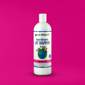 earthbath® Hypo-Allergenic Cat Shampoo, Fragrance Free, for Sensitive Skin, Made in USA, 16 oz