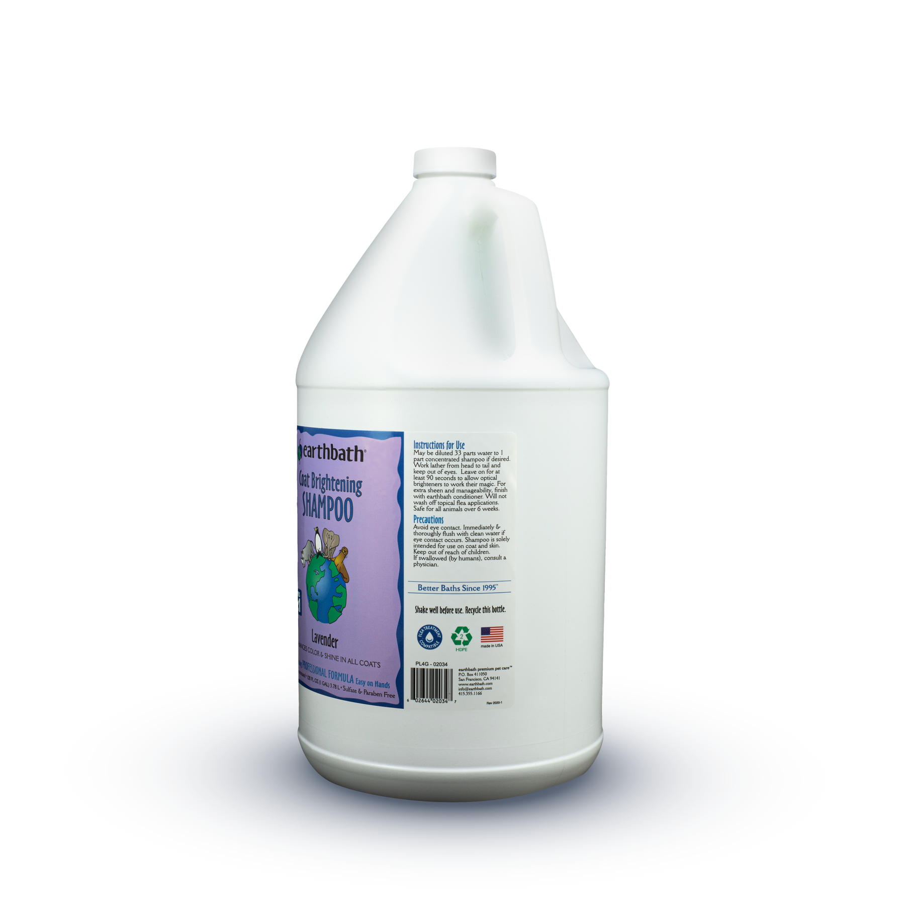 Coat Brightening Dog Shampoo For Color Shine earthbath