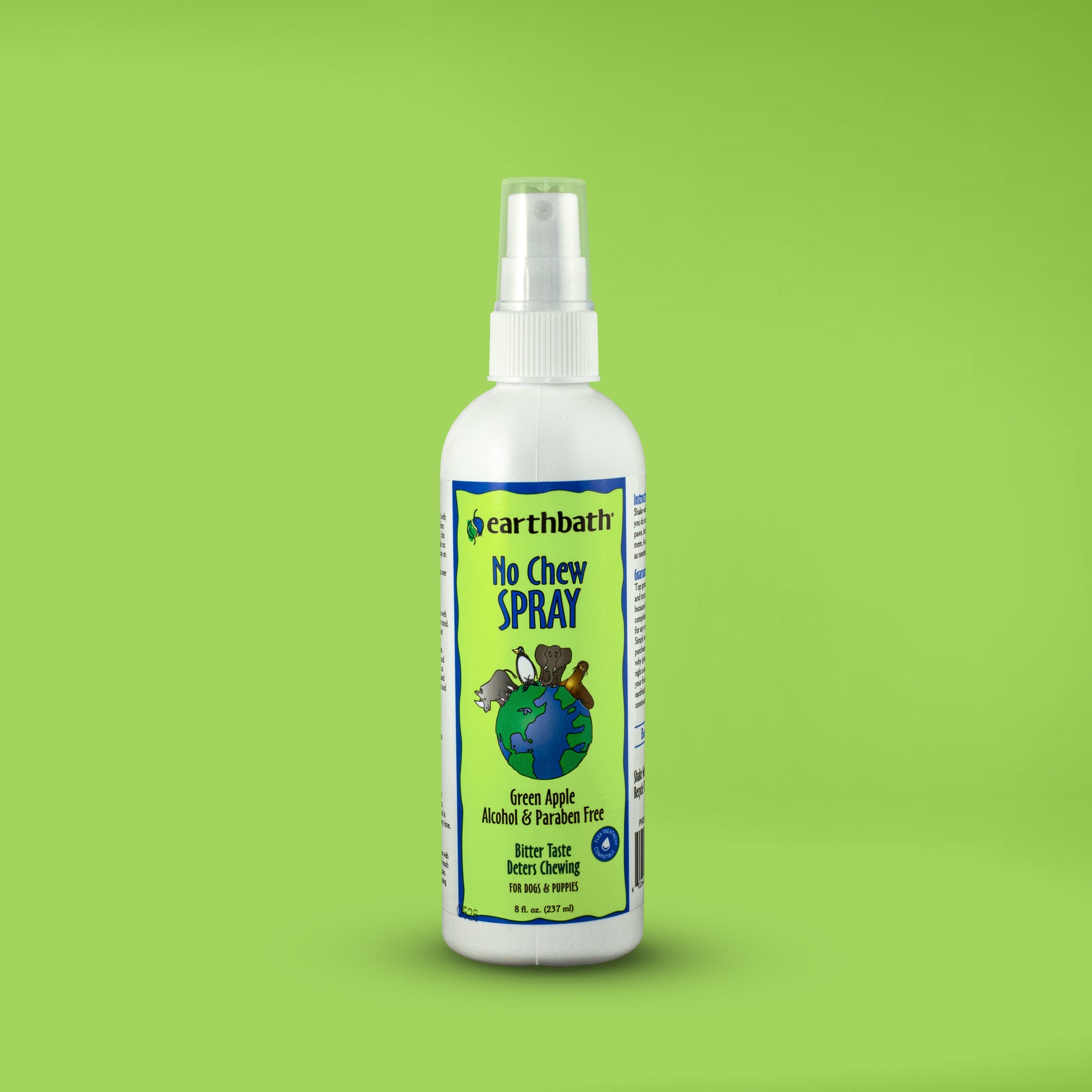 earthbath® No Chew Spray, Green Apple & Bitters, Made in USA, 8 oz