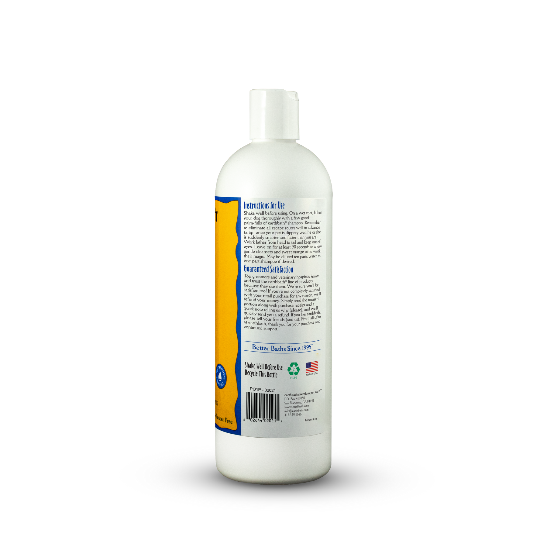 Dirty Dog Shampoo Degreases Removes Stains earthbath