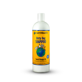 earthbath® Dirty Dog Shampoo Sweet Orange Oil, Degreases & Removes Stains, Made in USA, 16 oz