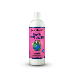 earthbath® Ultra-Mild Puppy Shampoo, Wild Cherry, Tearless & Extra Gentle, Made in USA, 16 oz