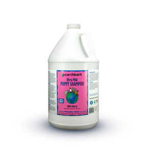 earthbath® Ultra-Mild Puppy Shampoo, Wild Cherry, Tearless & Extra Gentle, Made in USA, 128 oz