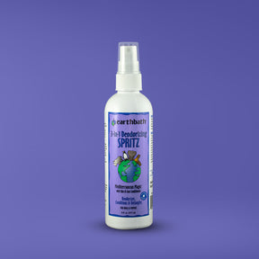 earthbath® 3-IN-1 Deodorizing Spritz, Rosemary with Skin & Coat Conditioners, Made in USA, 8 oz pump spray