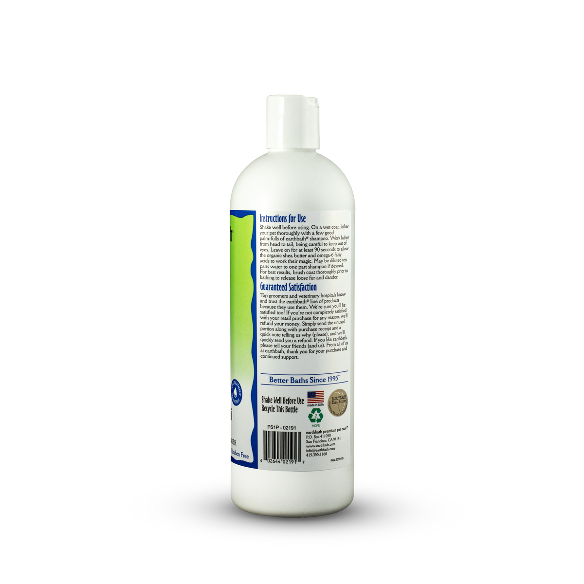Shed Control Shampoo, Relieves Shedding, Dander earthbath®