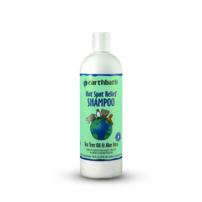 earthbath® Hot Spot Relief Shampoo, Tea Tree Oil & Aloe Vera, Helps Soothe Hot Spots & Skin Conditions, Made in USA, 16 oz
